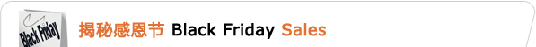 揭秘感恩节Black Friday Sales