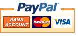 Credit or debit card through  PayPal