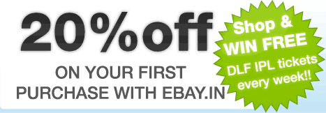 20% OFF ON YOUR FIRST PURCHASE WITH EBAY.IN