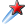 Red shooting star icon for Feedback score between 100,000 to 499,999