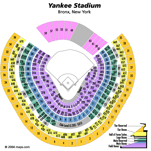 Yankee Stadium Seating Chart Jonas Brothers